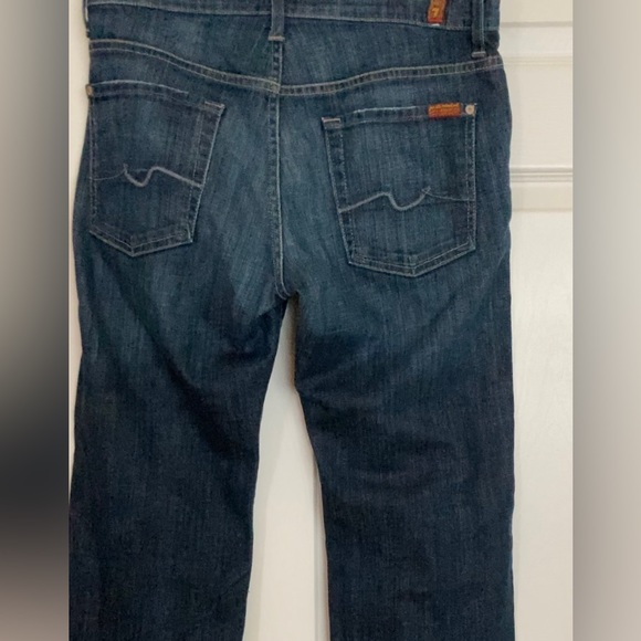 Blue jeans 7 For ALL Mankind jeans straight leg size 30/28 adjustable waste - Picture 7 of 14